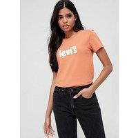 Levi/'s Women/'s The Perfect Tee- Poster Logo T-Shirt, Poster Logo Autumn Leaf, S