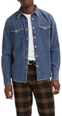 Levi/'s Men/'s Barstow Western Standard MED Indigo - Flat Finish Barstow Western Standard MED Indigo - Flat Finish, Lower Haight,