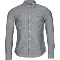 Levi/'s Men/'s Long-Sleeve Battery Housemark Slim Shirt, Black Agate, S