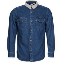 Levi/'s Men/'s Relaxed Fit Western Shirt Blue Stonewash (Blue) S -