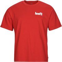 Levis  SS RELAXED FIT TEE  men's T shirt in Red