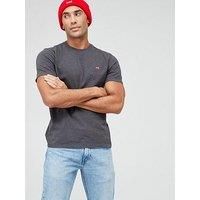 Levi/'s Men/'s Ss Original Housemark Tee, Dark Charcoal Heather Dkr, XL