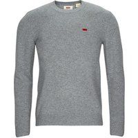 Levi/'s Men/'s Original Housemark Sweater Sweatshirt, Mid Tone Grey Heather, S