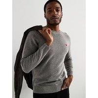 Levi/'s Men/'s Original Housemark Sweater Sweatshirt, Mid Tone Grey Heather, S