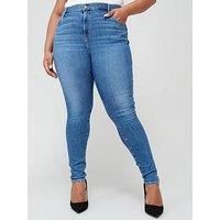 Levi/'s Women/'s Plus Size 720 High Rise Super Skinny Jeans, Love Song Mid, 24 M