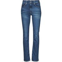 Levi/'s Women/'s 724 High Rise Straight Jeans, Blue Wave Mid, 26W / 32L