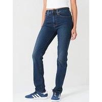 Levi/'s Women/'s 724 High Rise Straight Jeans, Blue Swell, 30W / 32L