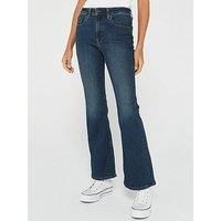 Levi/'s 726 High Rise Flare Women/'s Jeans, Blue Swell, 30W / 32L