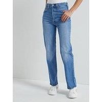 Levi/'s Women/'s Ribcage Straight Ankle, Dance Around, 26W / 29L