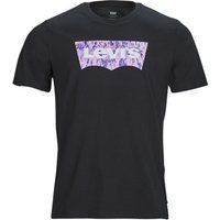 Levis  GRAPHIC CREWNECK TEE  men's T shirt in Black