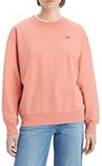 Levi/'s Women/'s Standard Crew Sweatshirt, Terra Cotta, S