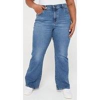 Levi'S Plus 726T High Rise Flare Jeans (Plus Size) - Blue Wave Mid Plus