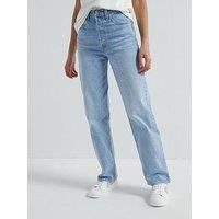 Levi/'s Women/'s Ribcage Full Length Jeans, Samba Tango Light, 31W / 32L