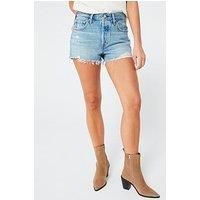 Levi/'s Women/'s 501 Original Denim Shorts, Vague Finish, 29W