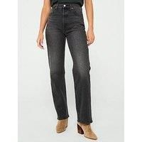 Levi'S Ribcage Full-Length Jeans - Static Noise Overload - Black