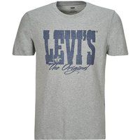 Levi/'s Men/'s Graphic Crewneck TEE, Western Heritage Logo Grey, S