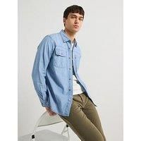 Levi/'s Men/'s LS Auburn Worker Blues, Linde Chambray, S