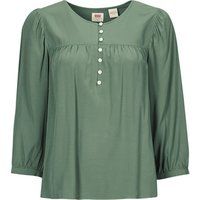 Levis  HALSEY 3/4 SLV BLOUSE  women's Shirt in Green