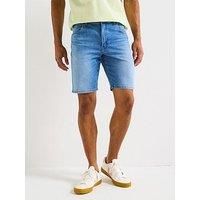 Wrangler Men/'s Texas Denim Shorts, Sentinel Steel, 36W