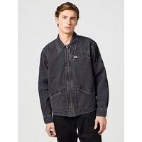 Wrangler Men/'s Rodeo Utility Jacket, Dark Coal, L