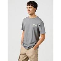 Wrangler Men/'s Graphic Tee T-Shirt, Grey (Pewter), S