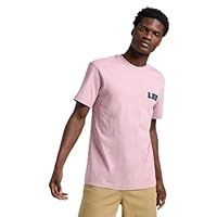 Lee Men/'s Ww Graphic Tee T-Shirt, Soft Mauve, L