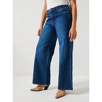 Wrangler World Wide Jeans - Mid Stone - Blue