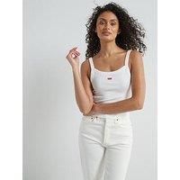 Levi'S Essential Sporty Tank - White + Cotton