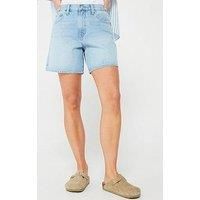 Levi'S High Rise Baggy Short - Far And Wide Short - Blue