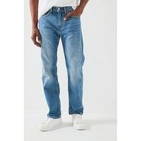 Levi/'s Herren 505 Regular Fit Jeans, Hats Off, 32 W/32 L