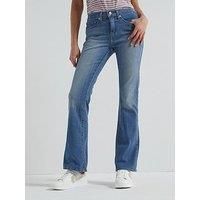 Levi/'s Women/'s 315 Shaping Bootcut Jeans, Smudged Line, 28W / 30L