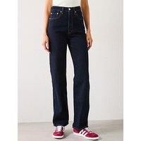 Levi'S Ribcage Full-Length Jeans - Small Course - Blue