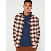 Levi/'s Mens Worker Shirt Plaid Cream S