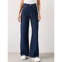 Levi/'s Women/'s Ribcage Wide Leg Jeans, Shaded View, 27W x 30L