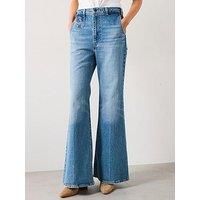 Levi'S Ribcage Bell Jeans - Next Saturday Blue