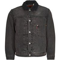 Levis  LINED TYPE I TRUCKER  men's Denim jacket in Black