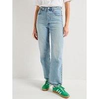 Levi/'s Women/'s Ribcage Straight Ankle Jeans, Let/'s Share, 32W x 29L