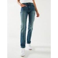 Levi'S 724 High Rise Straight Leg Jean - Tore It Up No Dx T2 - Blue