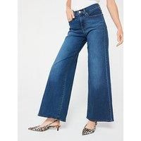 Levi/'s Women/'s 318 Shaping Wide Leg Jeans, Clever Girl, 28W x 30L