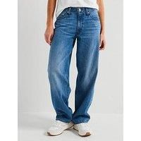 Levi/'s Women/'s Baggy Dad Jeans, Heavy Check, 27W x 32L