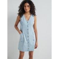 Levi'S Vianna Vest Dress - Never Going To Change - Blue