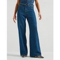 Levi'S Ribcage Wide Leg Braided Jeans - Big Yikes - Blue