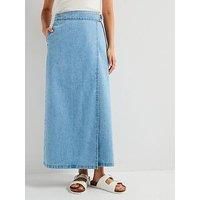 Levi'S Column Wrap Skirt - Wrapped In Blue
