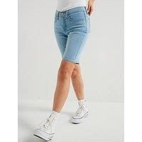 Levi/'s Women/'s Shaping Bermuda Camp Denim, Double Duty Short, 26W