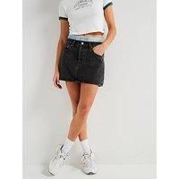 Levi'S Icon Skirt Double Wb - Layer Cake Skirt - Black