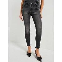 Levi'S 710 Mid Rise Super Skinny Jeans - Dusty Days - Black
