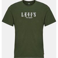 Levi/'s Men/'s Ss Relaxed Fit Tee T-Shirt, Serif Logo Kombu GRE, S