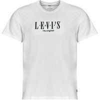Levi/'s Men/'s Ss Relaxed Fit Tee T-Shirt, Serif Logo White+, S
