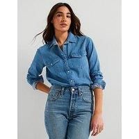 Levi/'s Women/'s Iconic Western Button Down Shirt, Play Break, XS