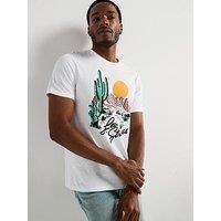 Levi/'s Classic Graphic Tee Heritage Americana Desert Scene White + - White L